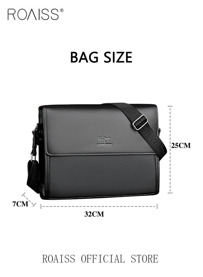 Men Business Briefcase Versatile Shoulder Bag for Men Ideal for Business and Casual Needs Lightweight with a Sleek Design Convenient Carry Handle