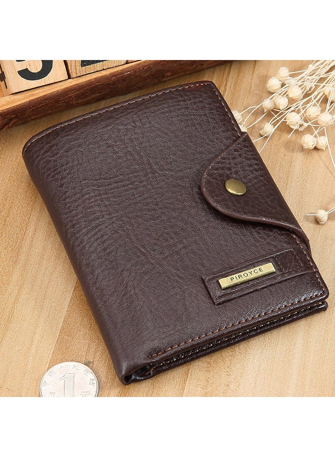 Leather Multifunction Wallet Coffee