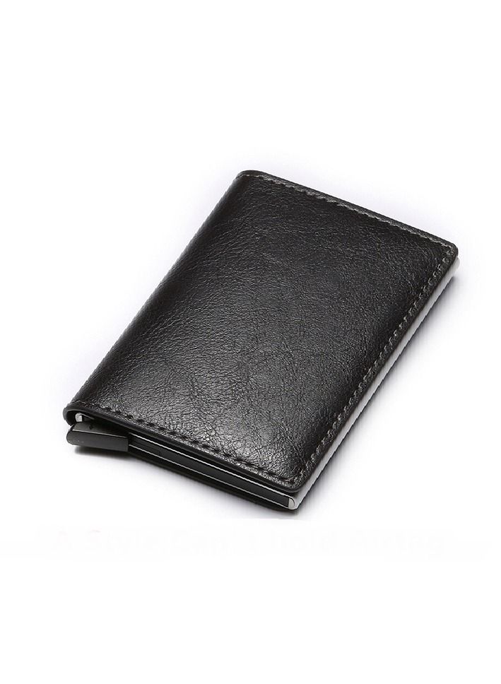 AirTag Wallet for Men Card Holder RFID   Blocking Smart Air Tag Leather Wallet with Apple Airtag Holder