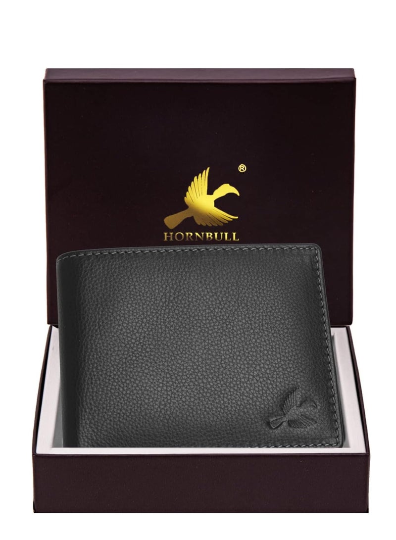 Maddison Men's Black Genuine Leather Wallet