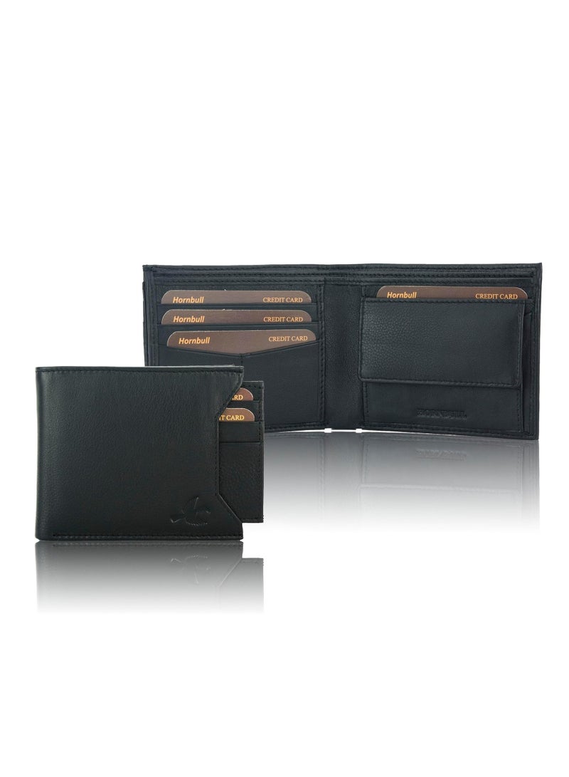 Men's Black Rigohill Leather Wallet | PHBW85 (3Y5K)