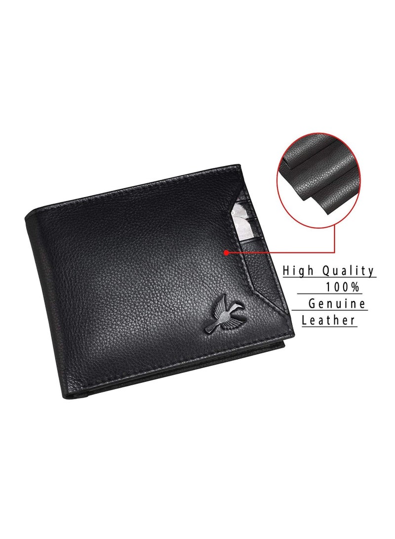 Men's Black Rigohill Leather Wallet | PHBW85 (3Y5K)