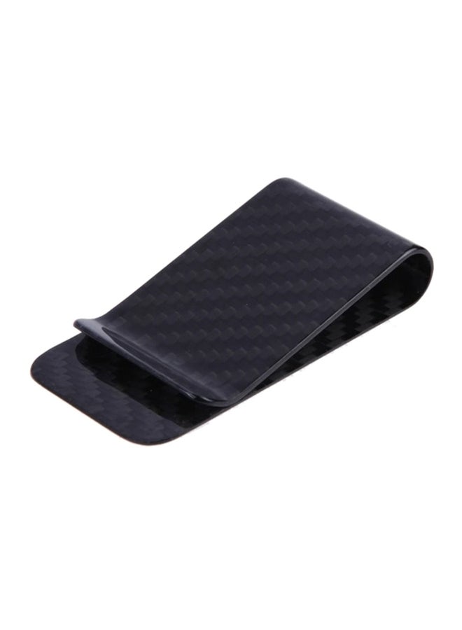 Card And Money Clip Black