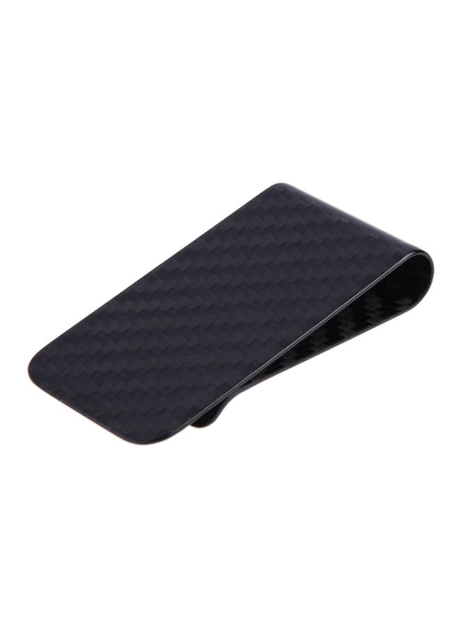 Card And Money Clip Black