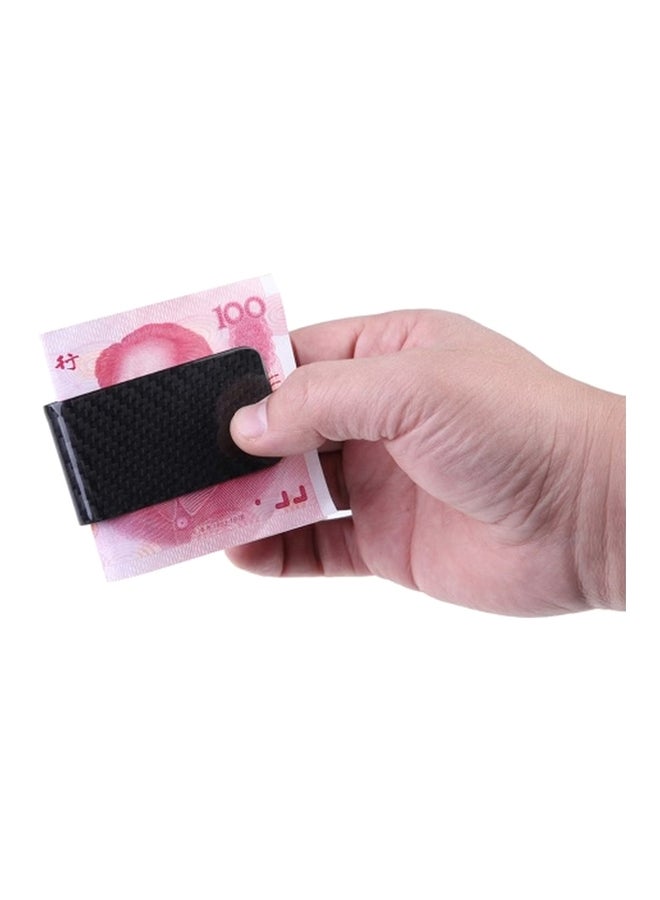 Card And Money Clip Black