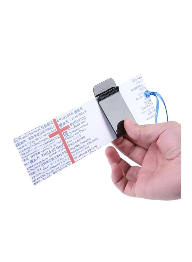 Card And Money Clip Black