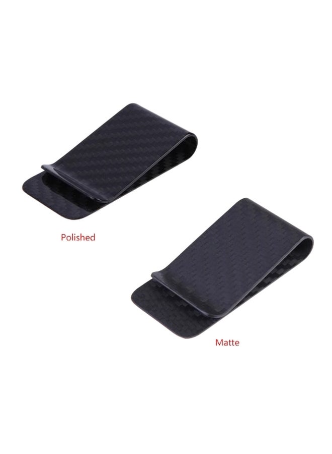 Card And Money Clip Black