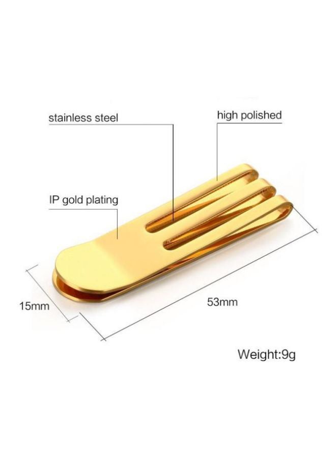 Money Clip Credit Card Holder Gold