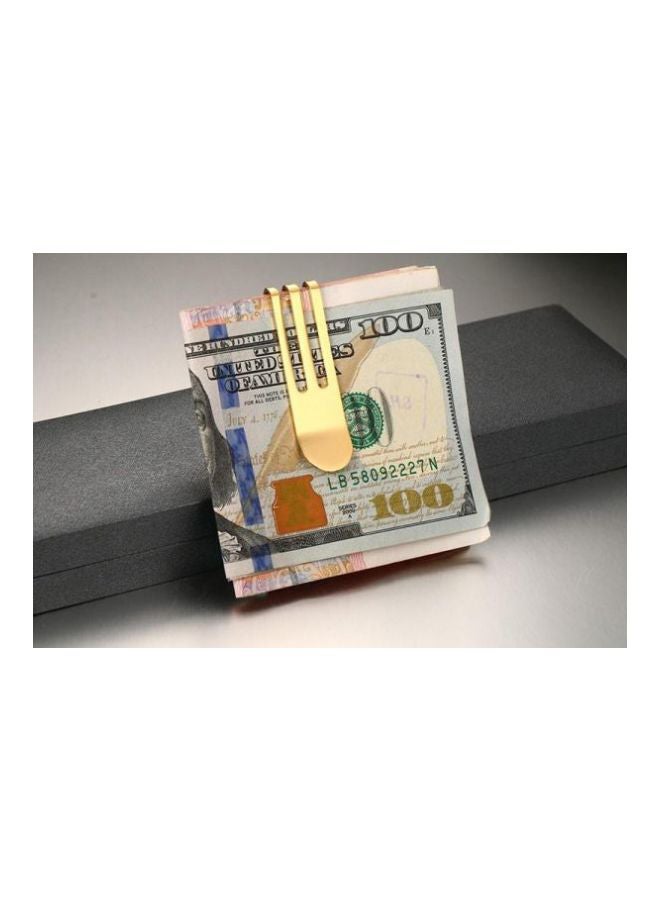 Money Clip Credit Card Holder Gold