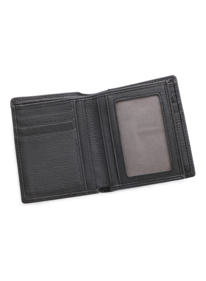 Multi Functional Large Capacity Vertical Multi Card Leather Wallet Black