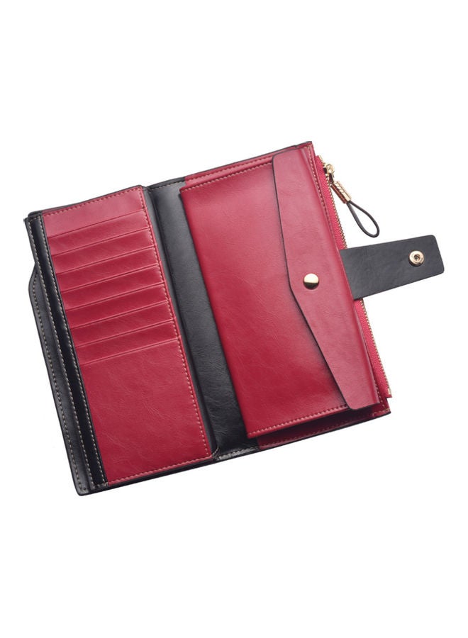 Antimagnetic Leather Purse Red