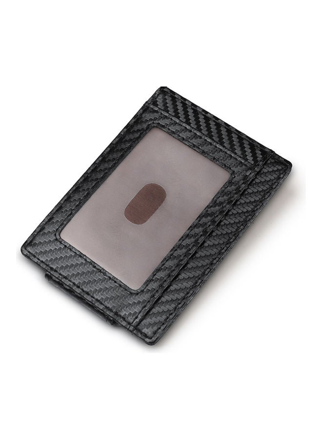 Leather Money Clip Black