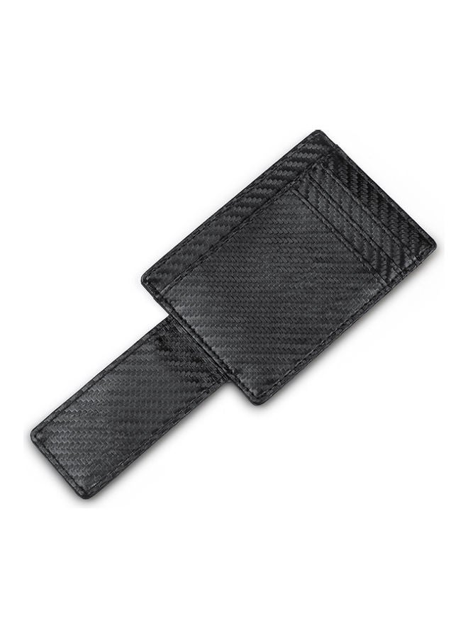 Leather Money Clip Black