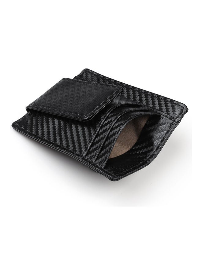 Leather Money Clip Black