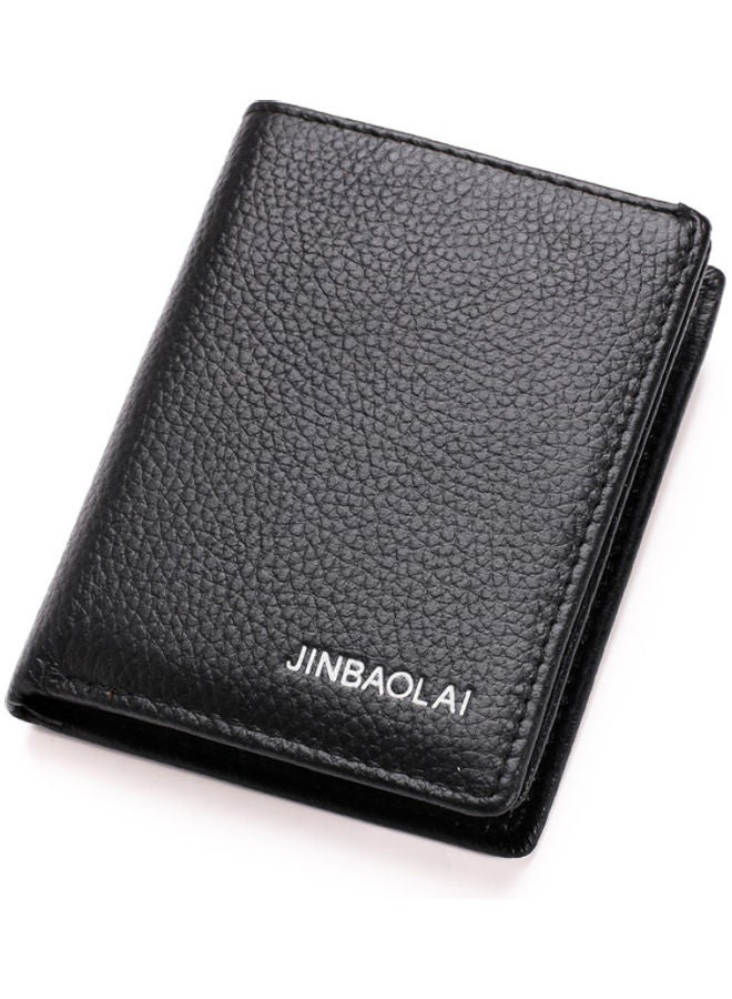 Leather License Holder Black