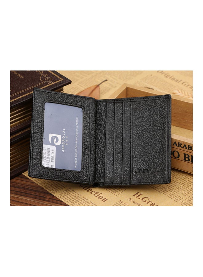 Leather License Holder Black