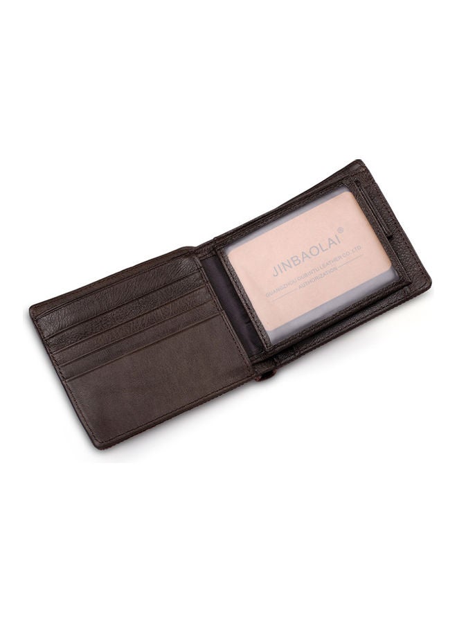 Personalized Leather Wallet Coffee