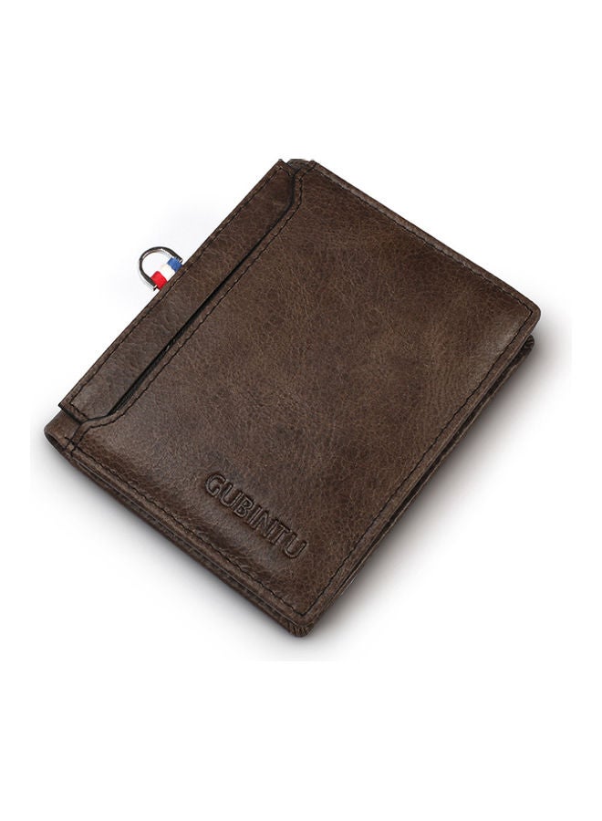 Leather Card Wallet Dark Coffe