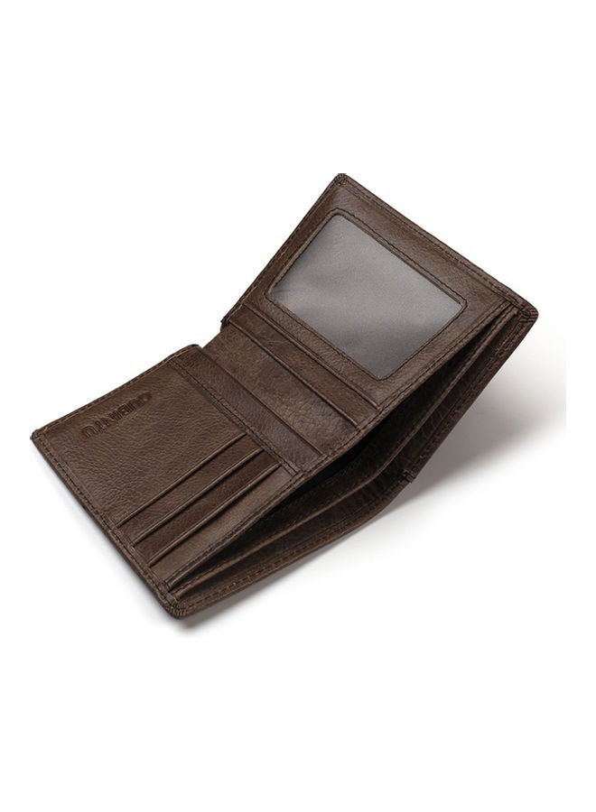 Leather Card Wallet Dark Coffe