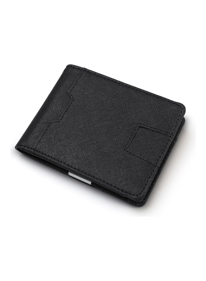 Leather Card Wallet Black