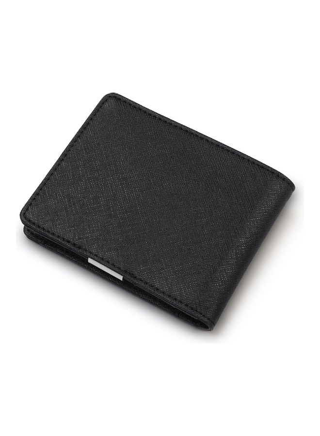 Leather Card Wallet Black