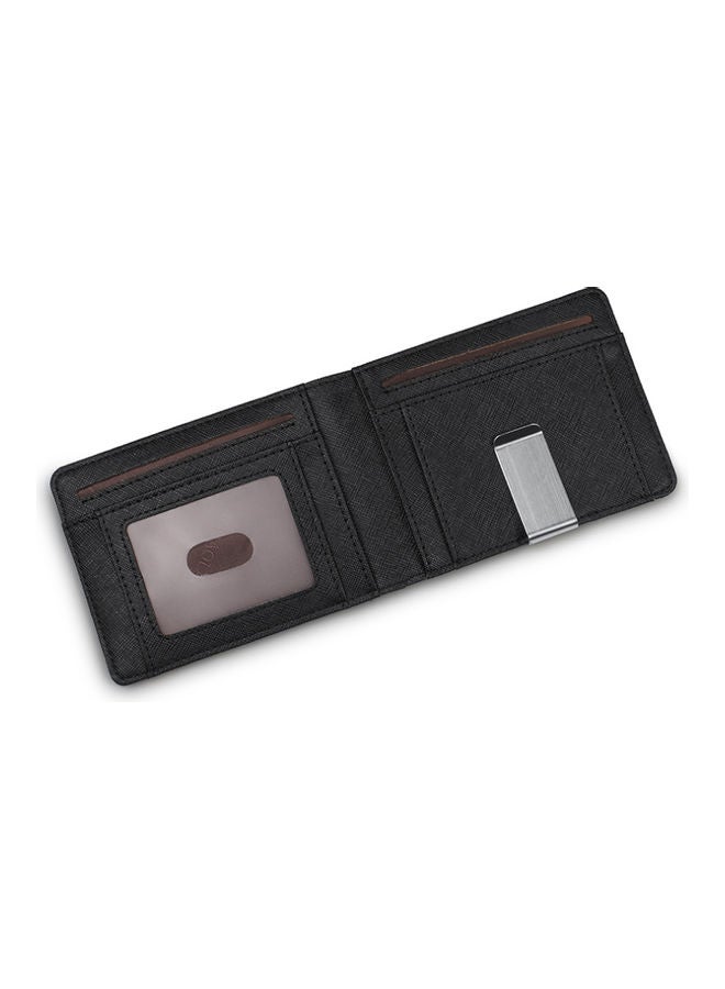 Leather Card Wallet Black