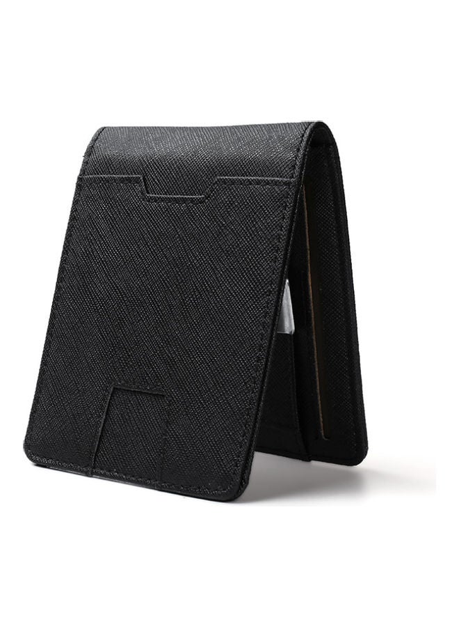 Leather Card Wallet Black