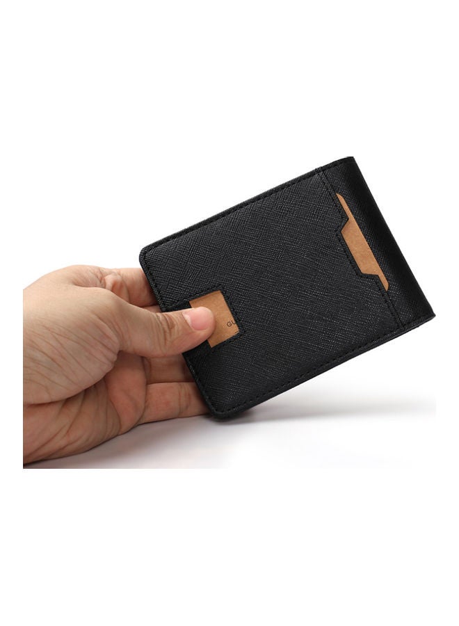 Leather Card Wallet Black