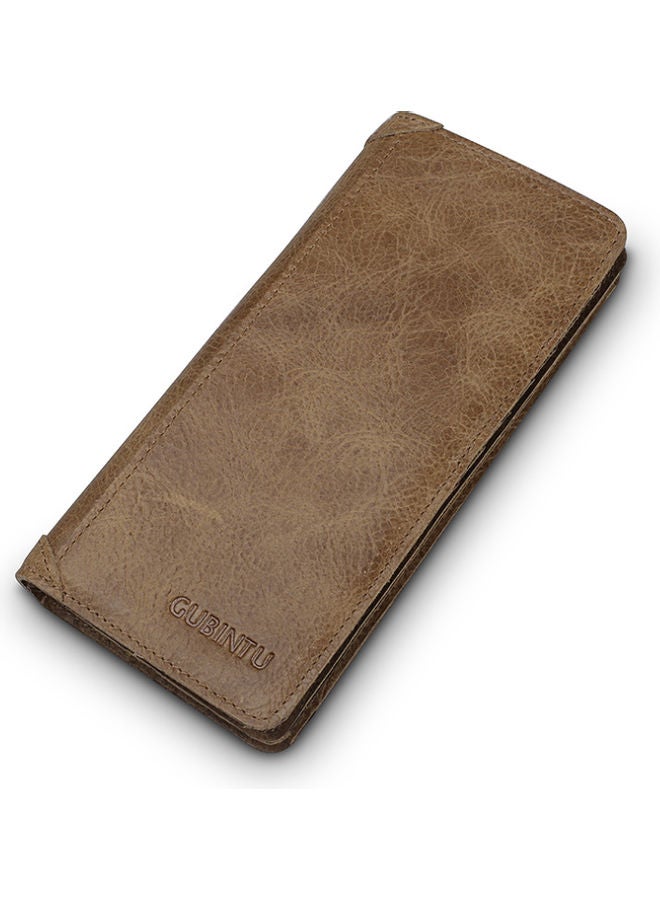 Leather Wallet Light Coffee