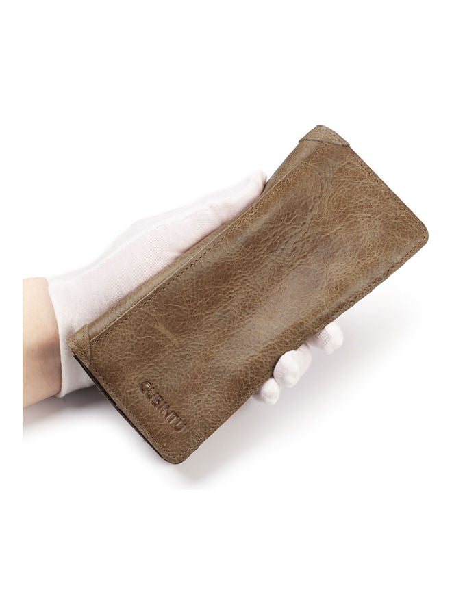 Leather Wallet Light Coffee