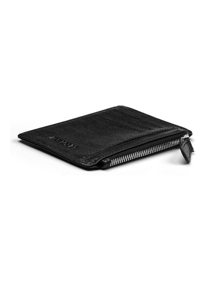 Leather Card Wallet Black