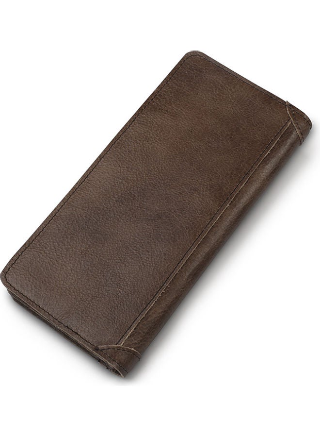 Leather Wallet Dark Coffee