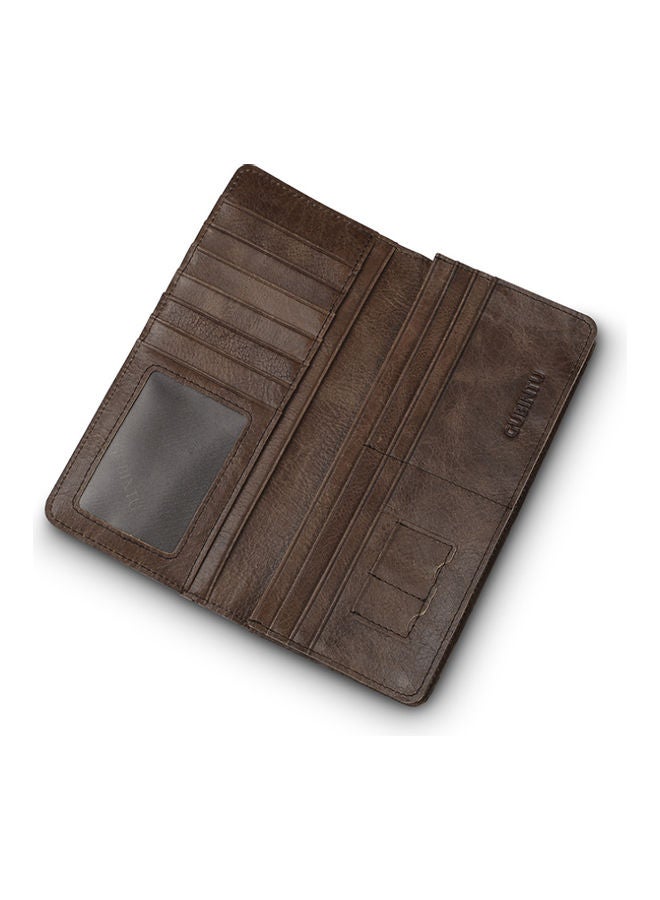 Leather Wallet Dark Coffee