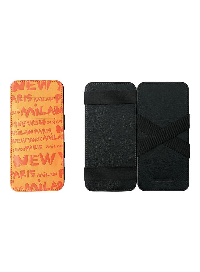Unisex Letter Print Faux Leather Money Cash Clip Wallet ID Credit Card Holder Blue