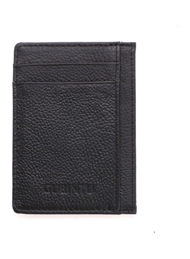 Leather Card Holder Black