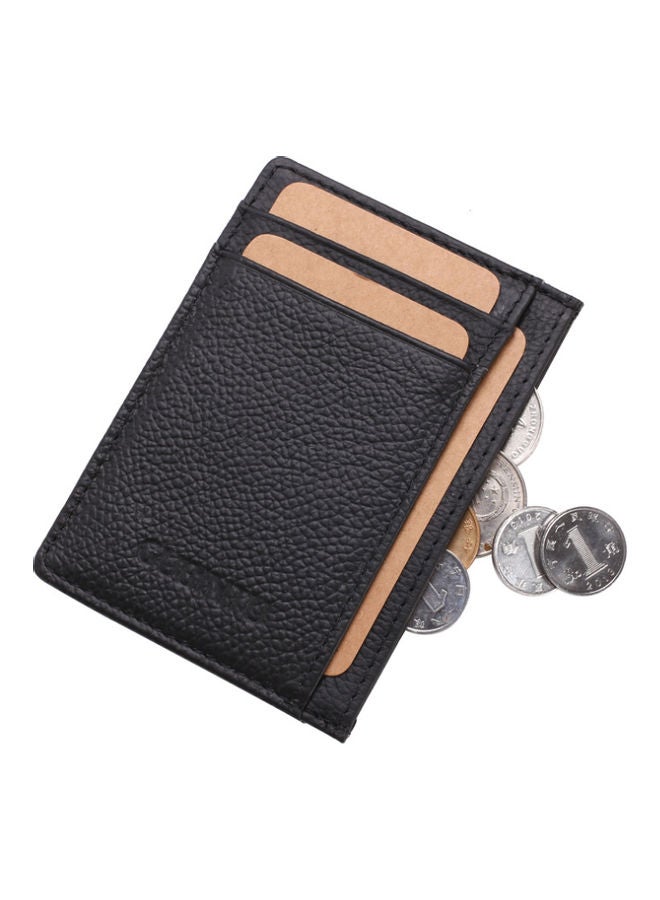 Leather Card Holder Black