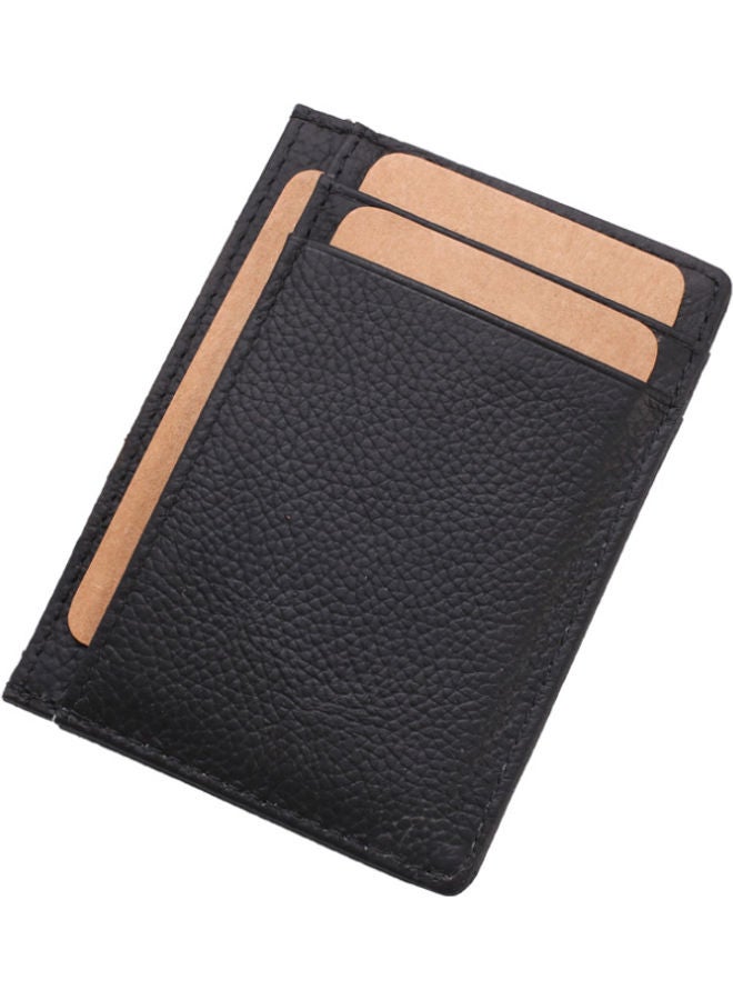 Leather Card Holder Black