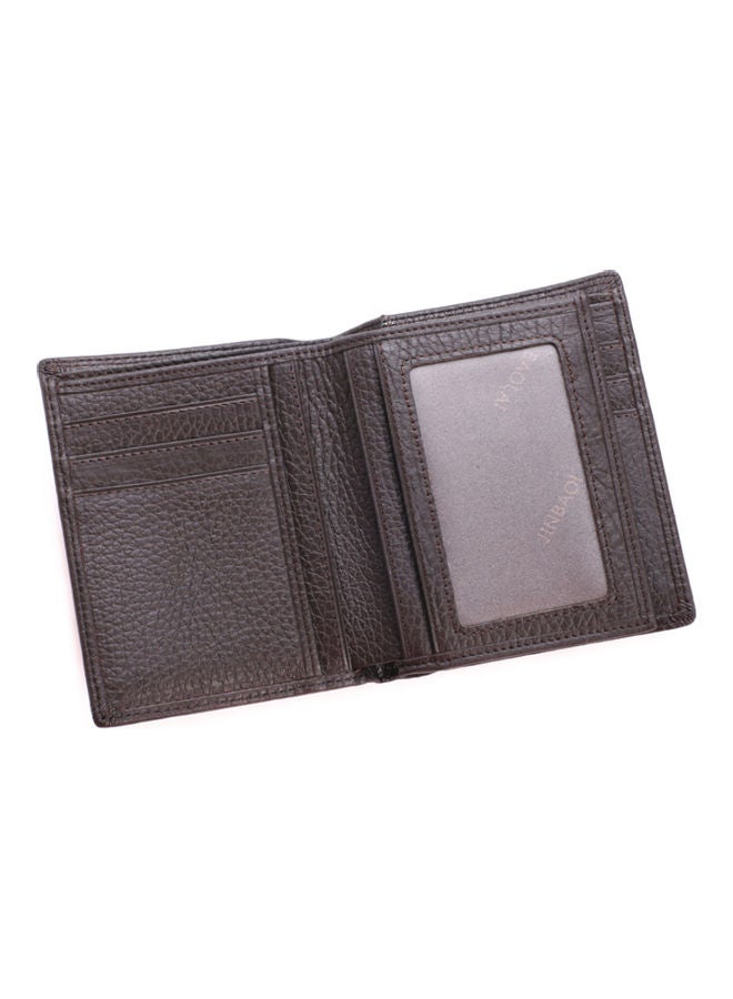 Large Capacity Leather Wallet Coffee