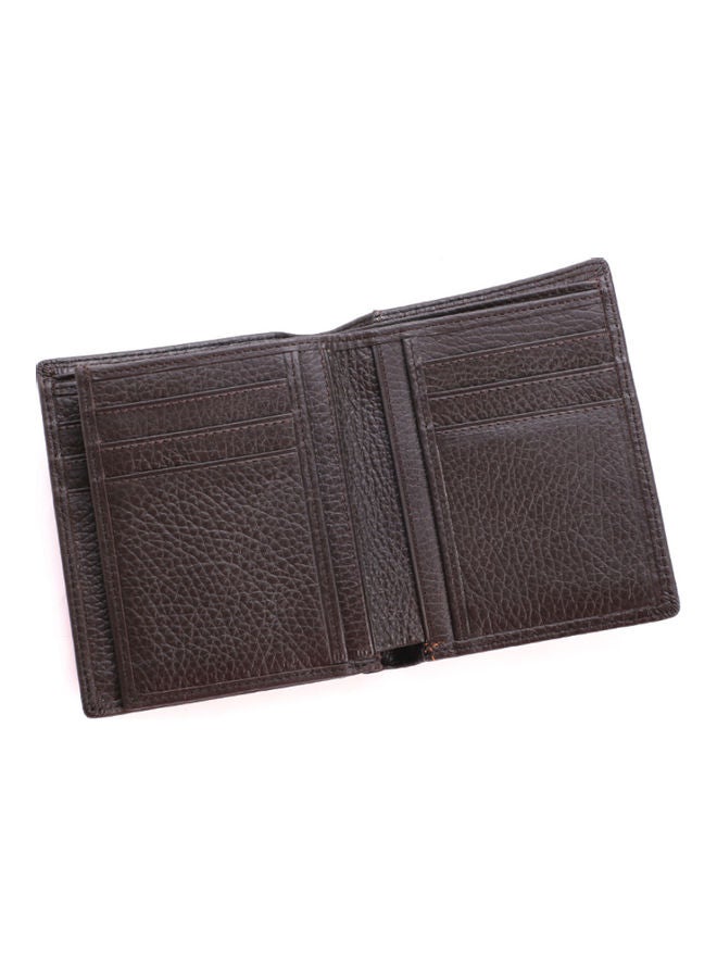 Large Capacity Leather Wallet Coffee