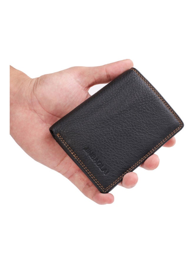 Large Capacity Leather Wallet Coffee