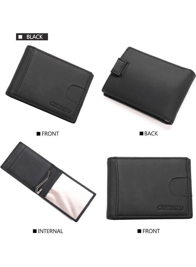 Rfid Bi-Fold Wallet Case Black