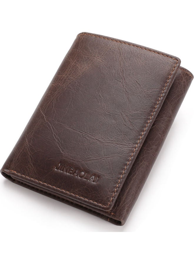 Leather Wallet Dark Coffe