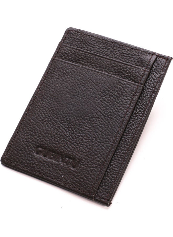 Leather Card Holder Coffee