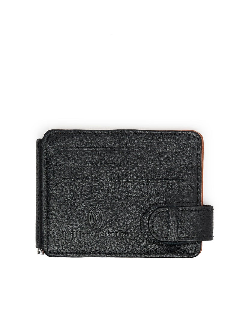 Philippe Moraly Bifold Reversible Money Clip Card Holder