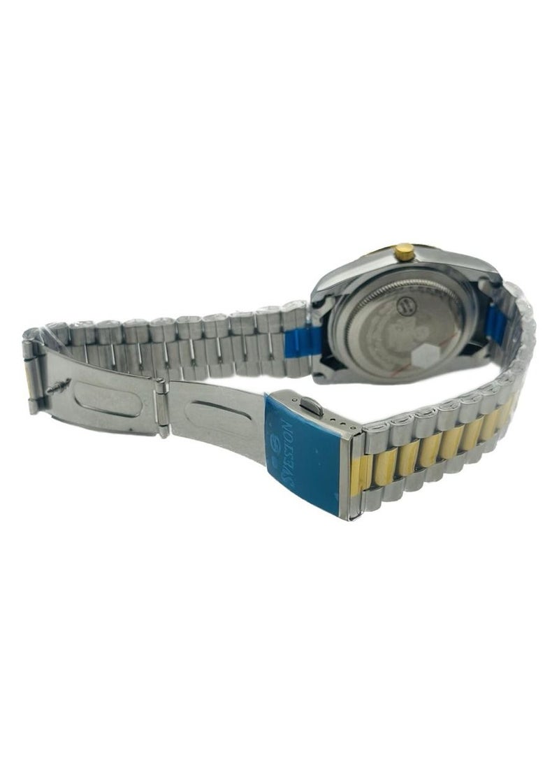 Sveston Mens Two Tone Stainless Steel Quartz Watch SV 10057