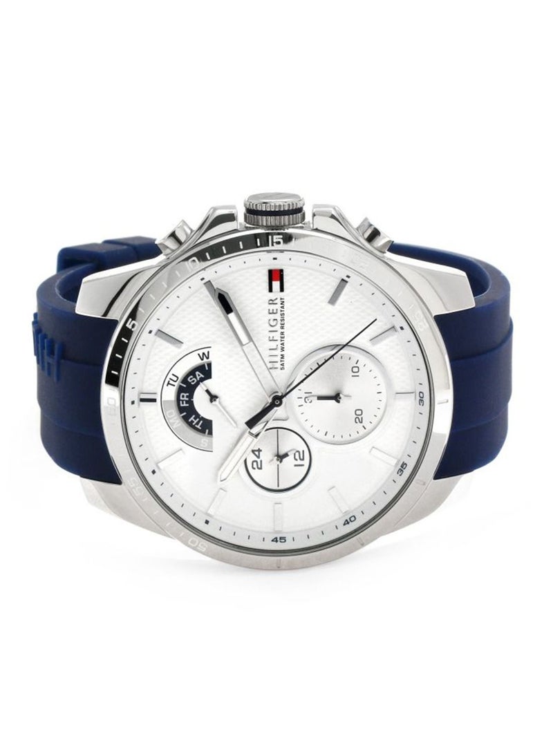 Men's Analog Round Shape Silicone Wrist Watch 1791349 - 48 Mm