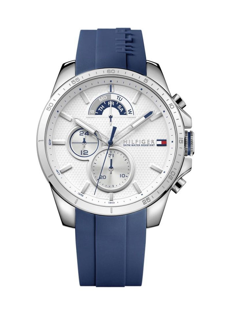 Men's Analog Round Shape Silicone Wrist Watch 1791349 - 48 Mm