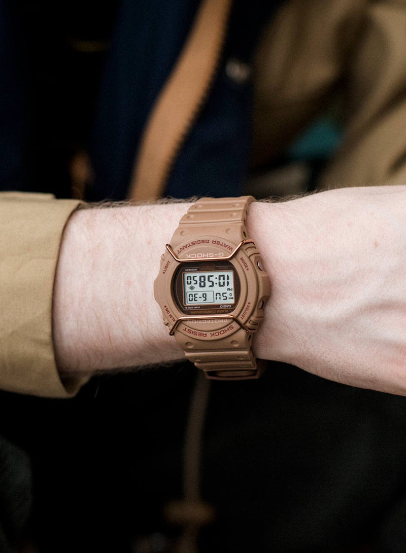 Men's Digital Resin Wrist Watch DW-5700PT-5DR - 40 Mm