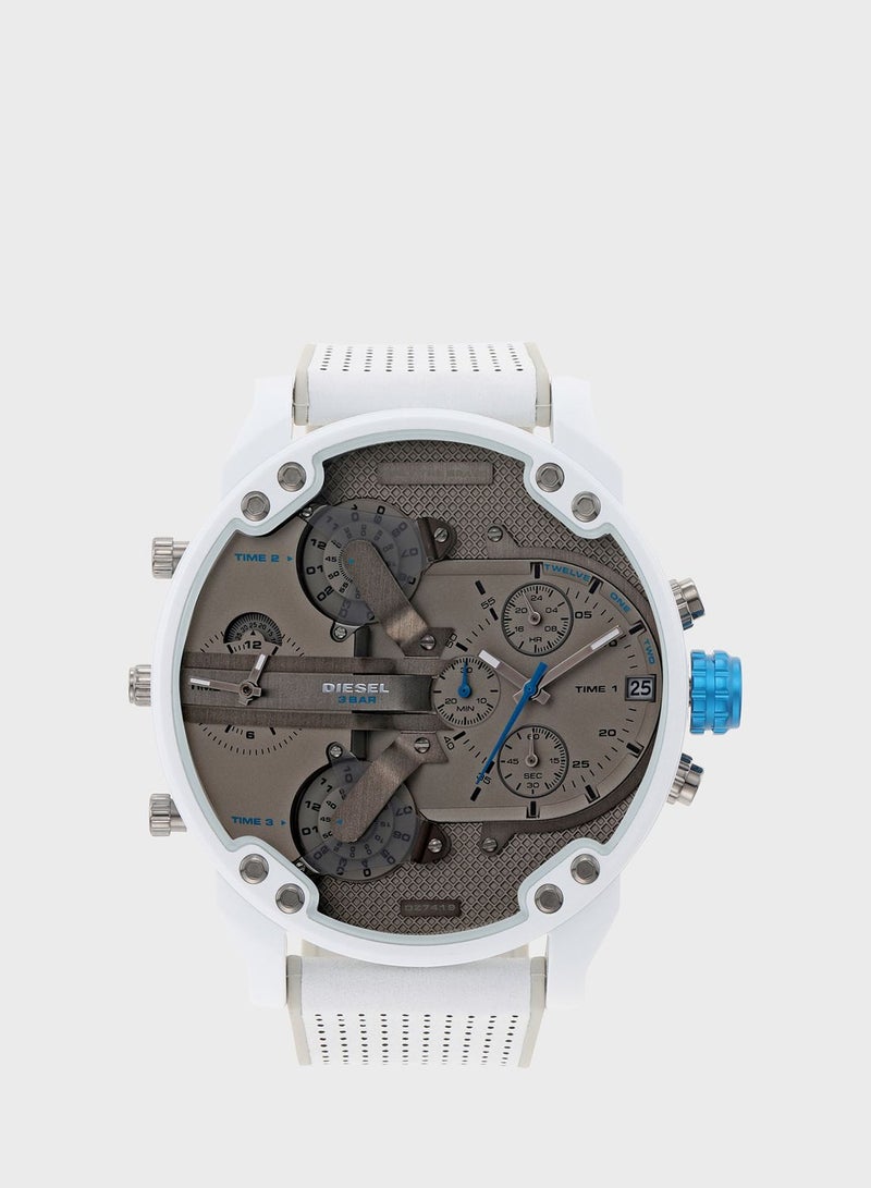 Dz7419 Leather Strap Analog Watch