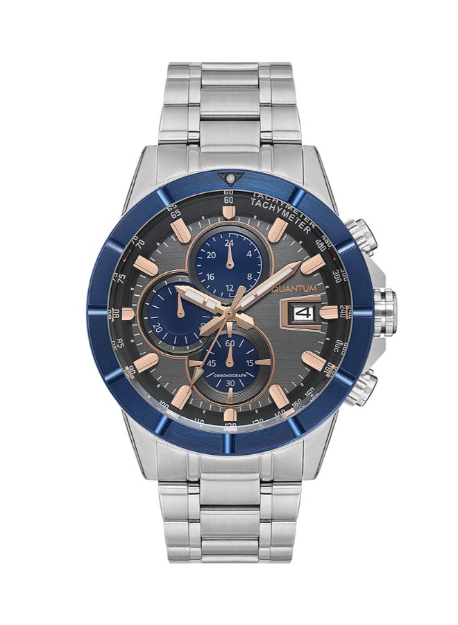 QUANTUM Men's Chronograph Grey Dial Watch - HNG1067.360